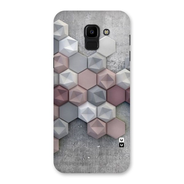 Cute Hexagonal Pattern Back Case for Galaxy J6