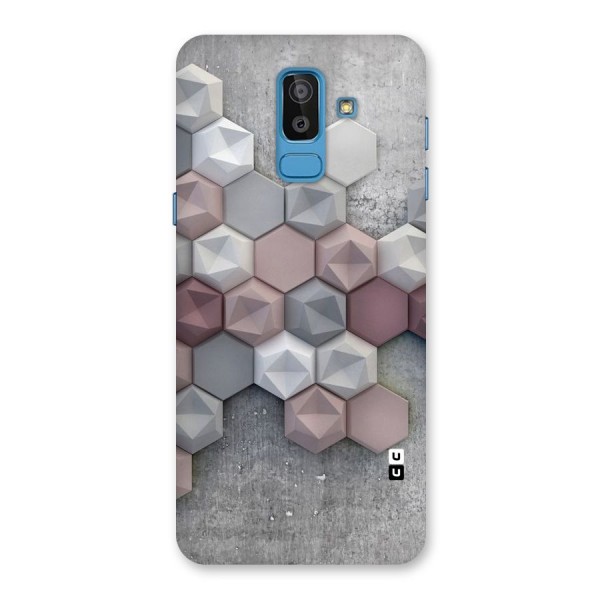 Cute Hexagonal Pattern Back Case for Galaxy J8