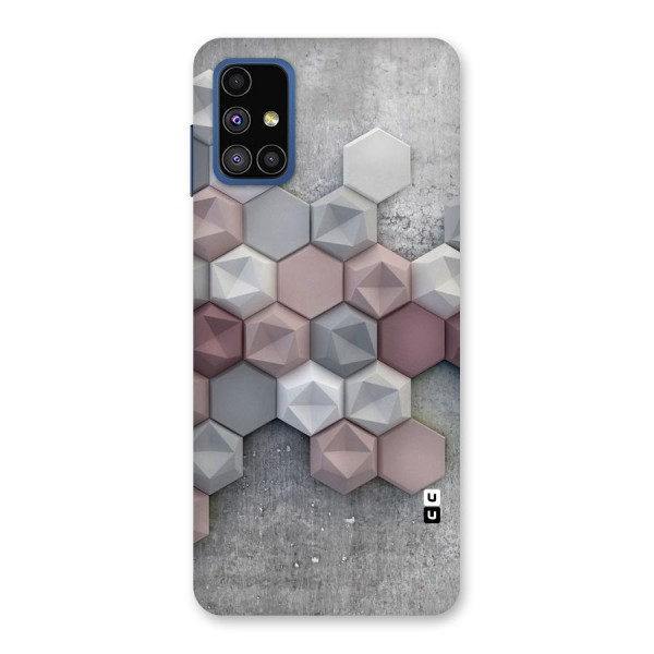 Cute Hexagonal Pattern Back Case for Galaxy M51