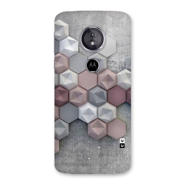 Cute Hexagonal Pattern Back Case for Moto E5