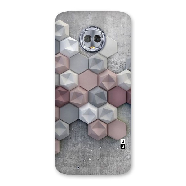 Cute Hexagonal Pattern Back Case for Moto G6