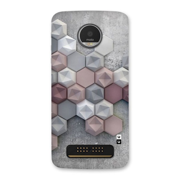 Cute Hexagonal Pattern Back Case for Moto Z Play