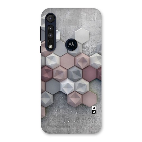 Cute Hexagonal Pattern Back Case for Motorola One Macro