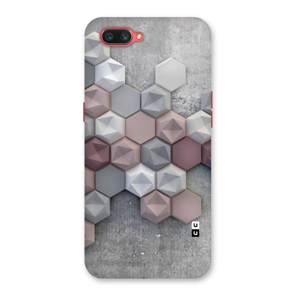 Cute Hexagonal Pattern Back Case for Oppo A3s