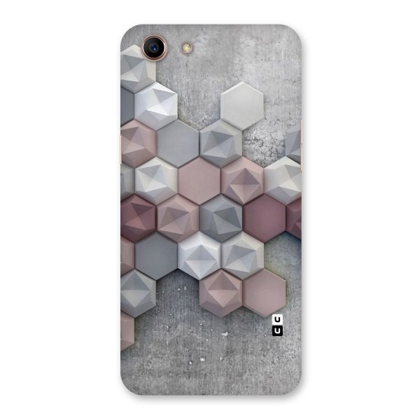 Cute Hexagonal Pattern Back Case for Oppo A83 (2018)