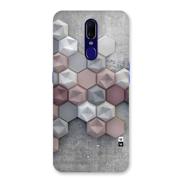 Cute Hexagonal Pattern Back Case for Oppo F11