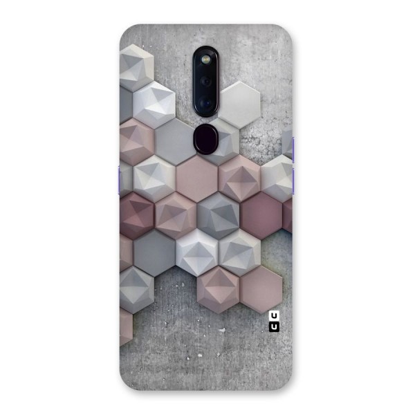Cute Hexagonal Pattern Back Case for Oppo F11 Pro