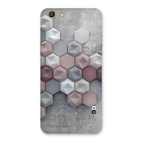 Cute Hexagonal Pattern Back Case for Oppo F3