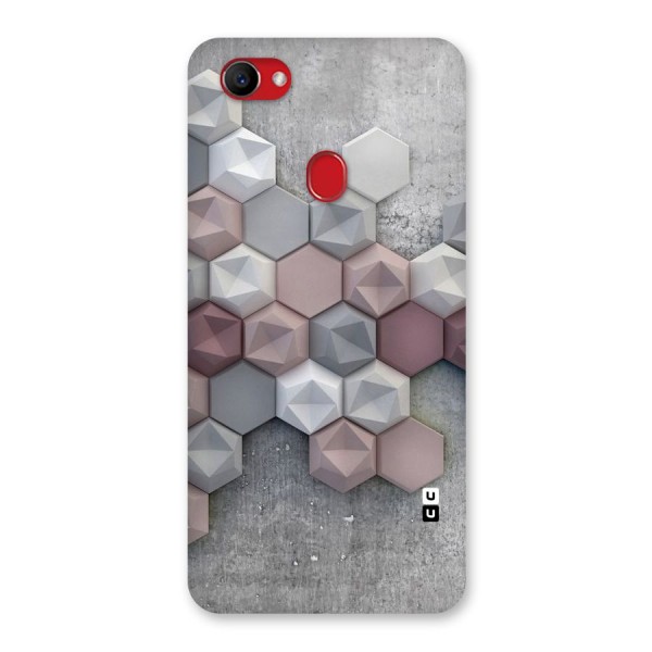 Cute Hexagonal Pattern Back Case for Oppo F7