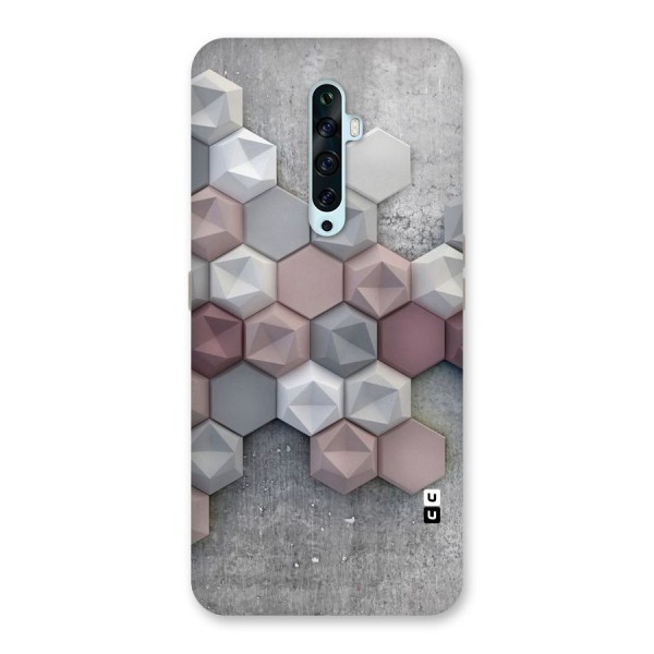 Cute Hexagonal Pattern Back Case for Oppo Reno2 F