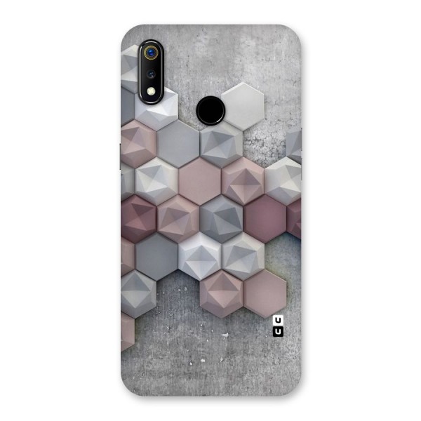 Cute Hexagonal Pattern Back Case for Realme 3