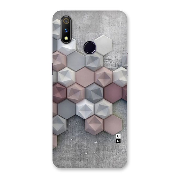 Cute Hexagonal Pattern Back Case for Realme 3 Pro