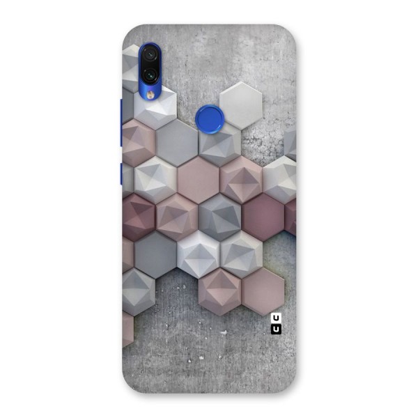 Cute Hexagonal Pattern Back Case for Redmi Note 7S