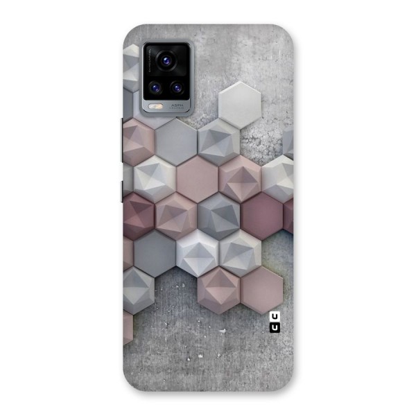 Cute Hexagonal Pattern Back Case for Vivo V20