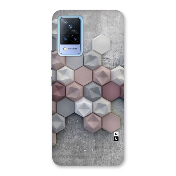 Cute Hexagonal Pattern Back Case for Vivo V21 5G