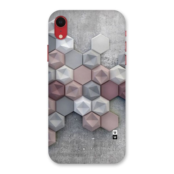 Cute Hexagonal Pattern Back Case for iPhone XR