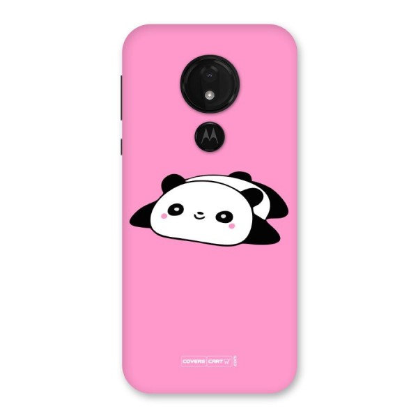 Cute Lazy Panda Back Case for Moto G7 Power