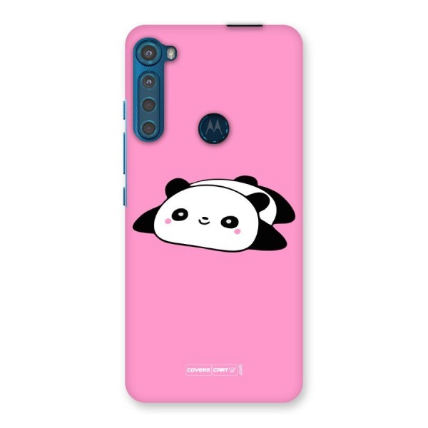 Cute Lazy Panda Back Case for Motorola One Fusion Plus
