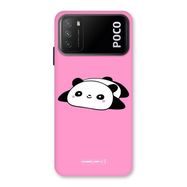 Cute Lazy Panda Back Case for Poco M3
