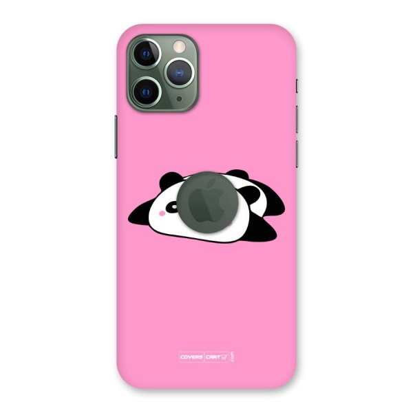 Cute Lazy Panda Back Case for iPhone 11 Pro Logo  Cut