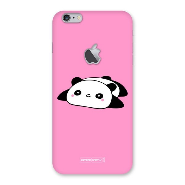 Cute Lazy Panda Back Case for iPhone 6 Plus 6S Plus Logo Cut