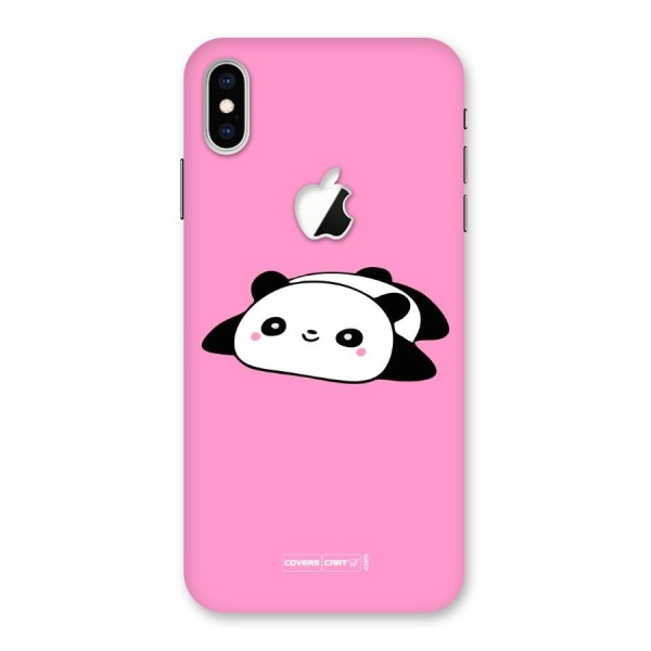 Cute Lazy Panda Back Case for iPhone XS Max Apple Cut