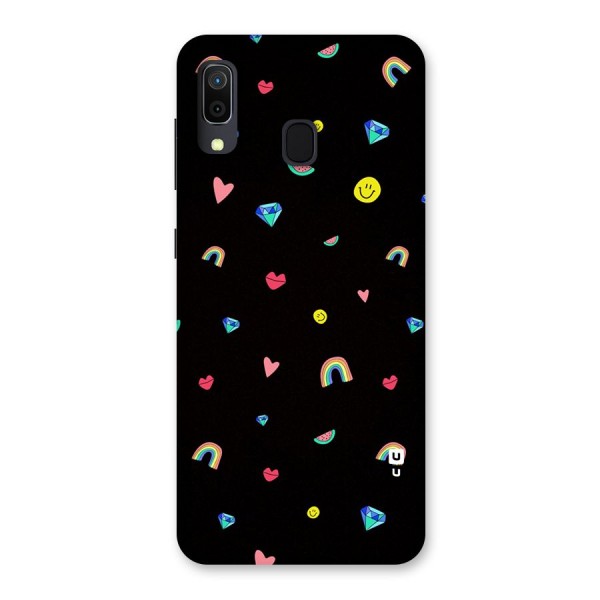 Cute Multicolor Shapes Back Case for Galaxy A20