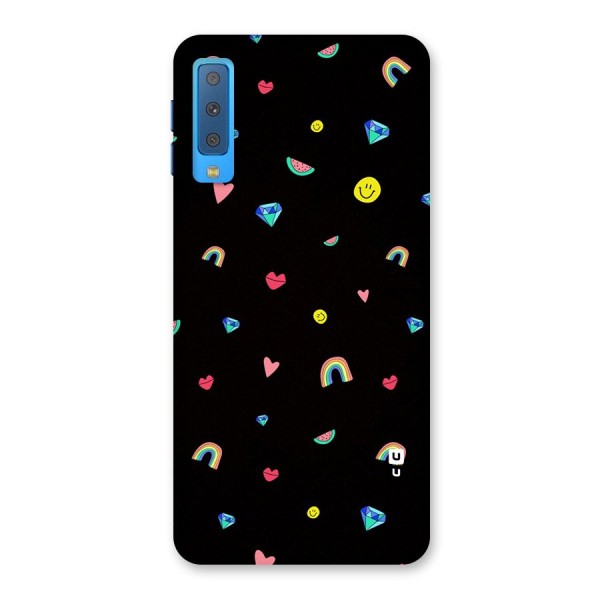 Cute Multicolor Shapes Back Case for Galaxy A7 (2018)