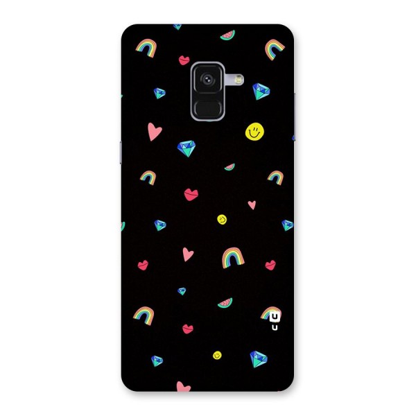 Cute Multicolor Shapes Back Case for Galaxy A8 Plus