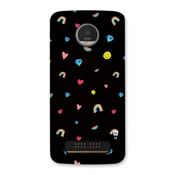 Cute Multicolor Shapes Back Case for Moto Z Play