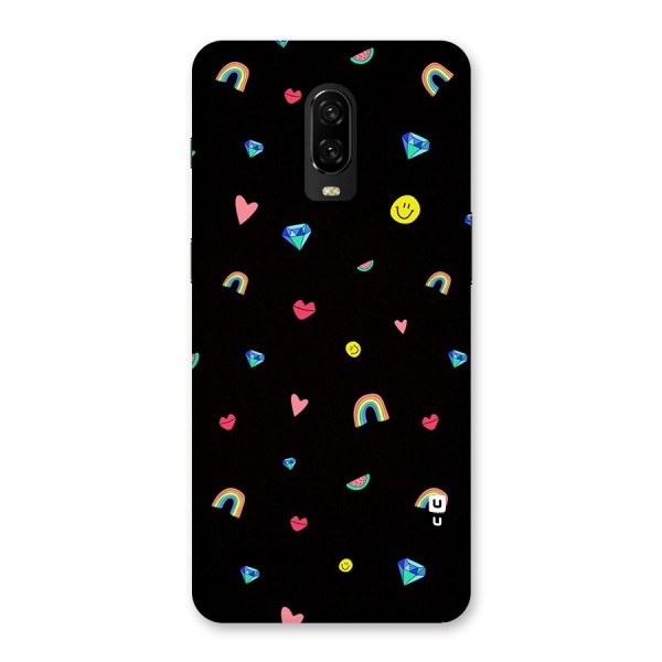 Cute Multicolor Shapes Back Case for OnePlus 6T