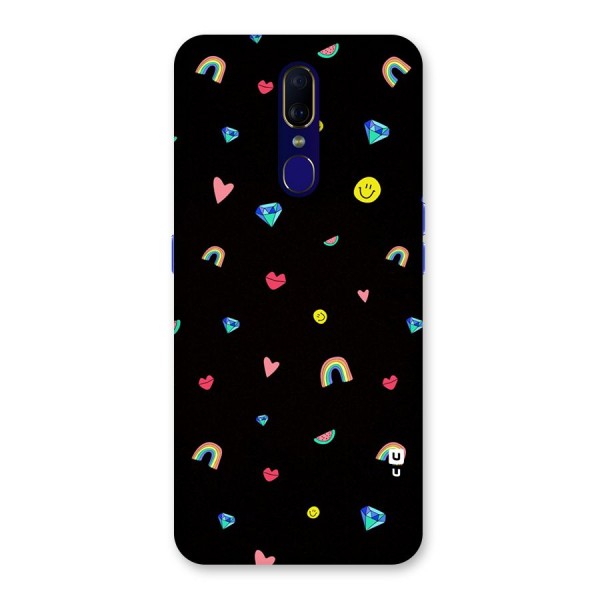 Cute Multicolor Shapes Back Case for Oppo F11