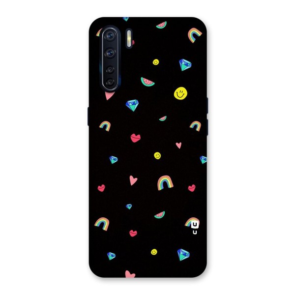 Cute Multicolor Shapes Back Case for Oppo F15