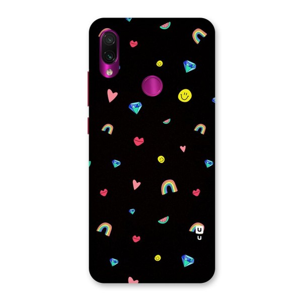 Cute Multicolor Shapes Back Case for Redmi Note 7 Pro