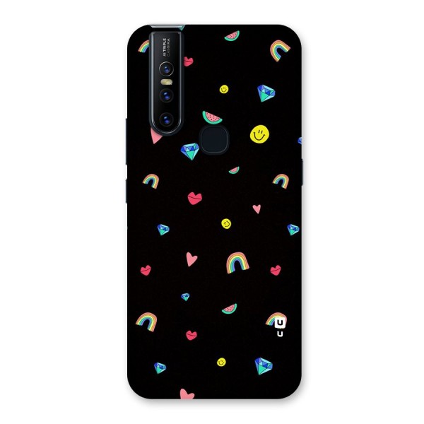 Cute Multicolor Shapes Back Case for Vivo V15