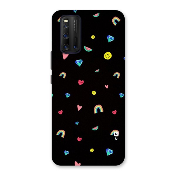 Cute Multicolor Shapes Back Case for Vivo iQOO 3
