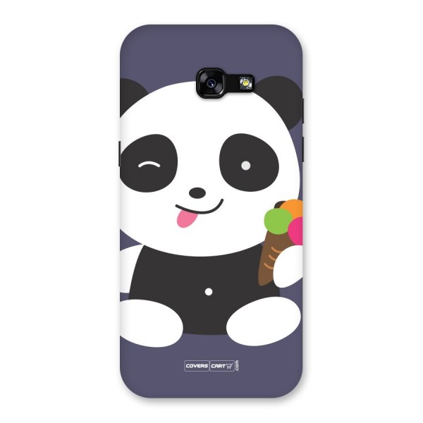 Cute Panda Blue Back Case for Galaxy A5 2017