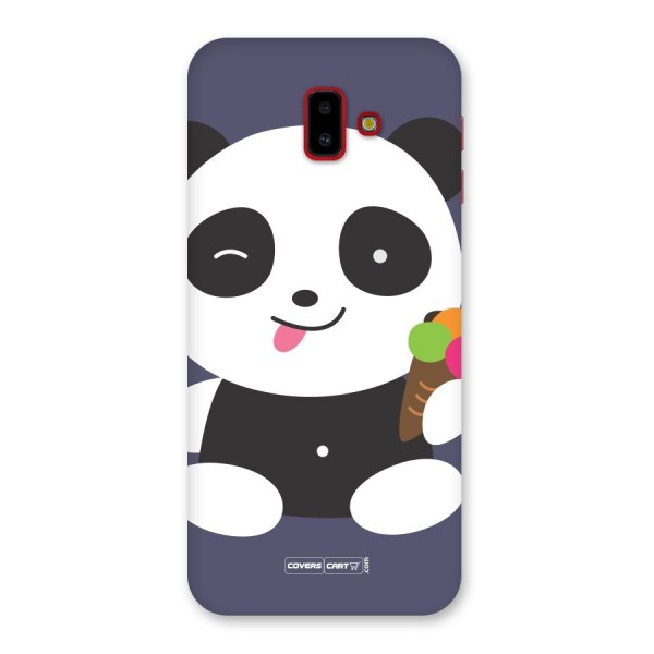 Cute Panda Blue Back Case for Galaxy J6 Plus