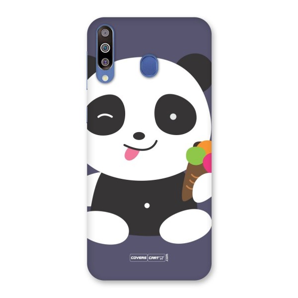 Cute Panda Blue Back Case for Galaxy M30