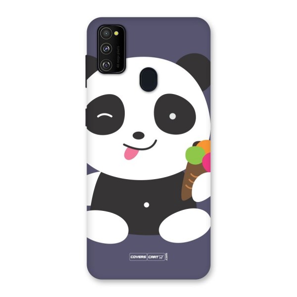 Cute Panda Blue Back Case for Galaxy M30s