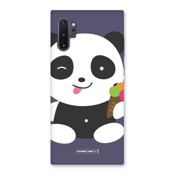 Cute Panda Blue Back Case for Galaxy Note 10 Plus