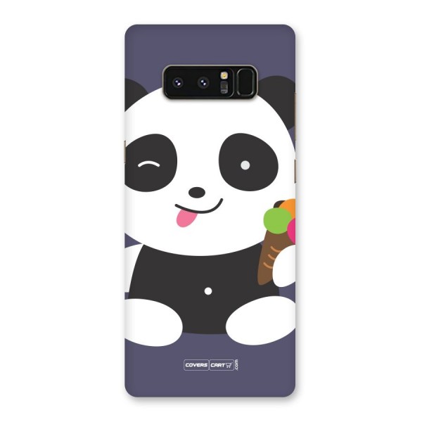 Cute Panda Blue Back Case for Galaxy Note 8