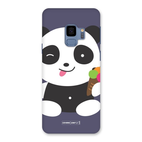 Cute Panda Blue Back Case for Galaxy S9
