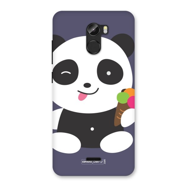 Cute Panda Blue Back Case for Gionee X1