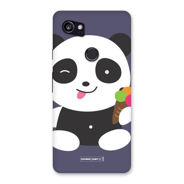 Cute Panda Blue Back Case for Google Pixel 2 XL