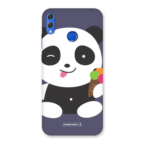 Cute Panda Blue Back Case for Honor 8X