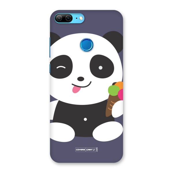 Cute Panda Blue Back Case for Honor 9 Lite