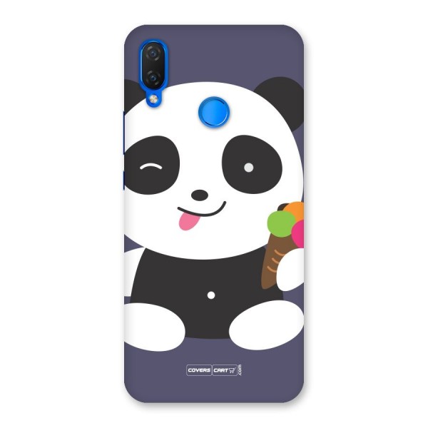 Cute Panda Blue Back Case for Huawei Nova 3i