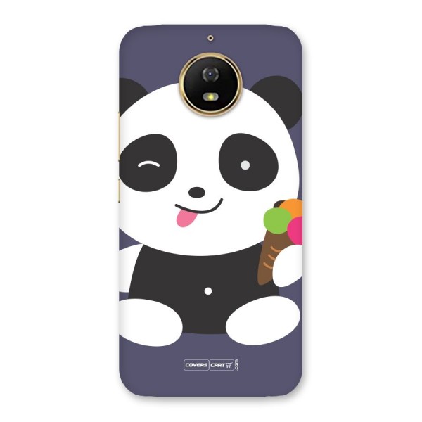 Cute Panda Blue Back Case for Moto G5s