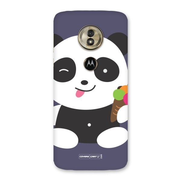 Cute Panda Blue Back Case for Moto G6 Play